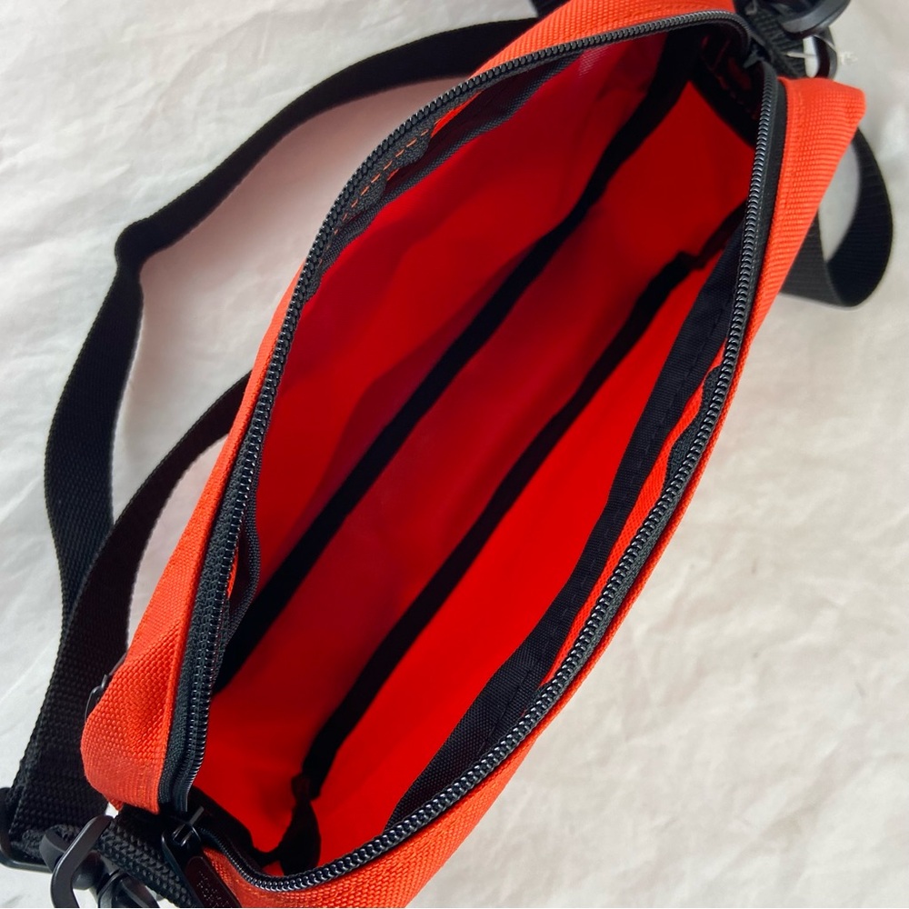 Manhattan Portage Jogger Large Orange Cordura Crossbody Bag Shoulder Strap NEW - Picture 7 of 16